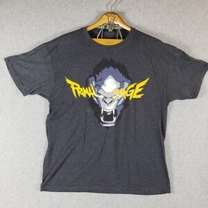 Overwatch Winston‎ Primal Rage T-Shirt Mens L Loot Crate Exclusive Charcoal Gray